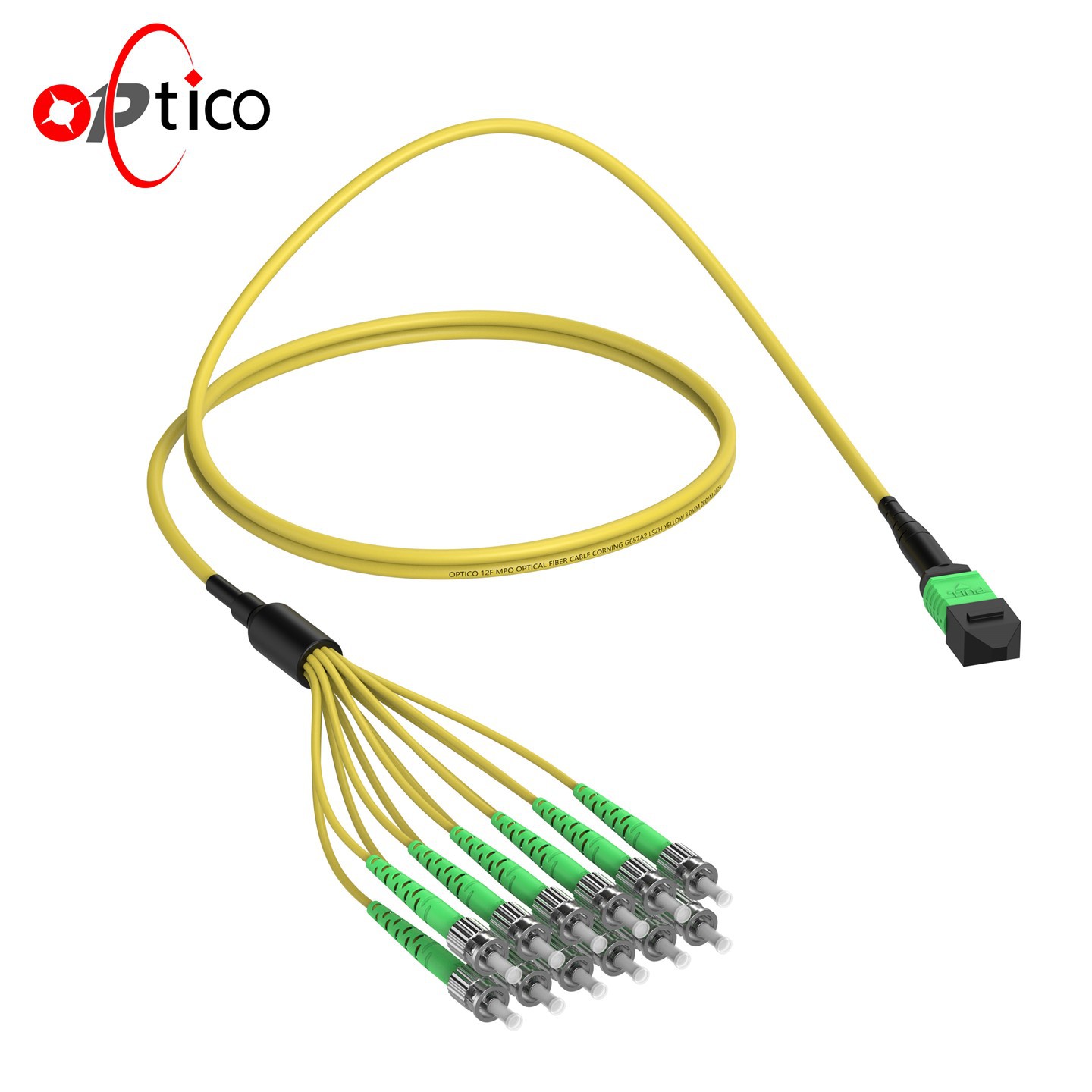 12-włókien MPO-St Breakout Cable